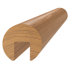 Drevený profil ø 42 x 3000 mm (17 x 20 mm), dub, brúsený Drevený profil ø 42 x 3000 mm (17 x 20 mm), dub, brúsený